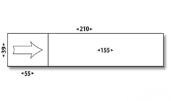 Étiquettes d'affranchissement blanches simples courtes pour machines a affranchir NEOPOST IS420 / IS440 / IS480 - (155 x 39mm)
